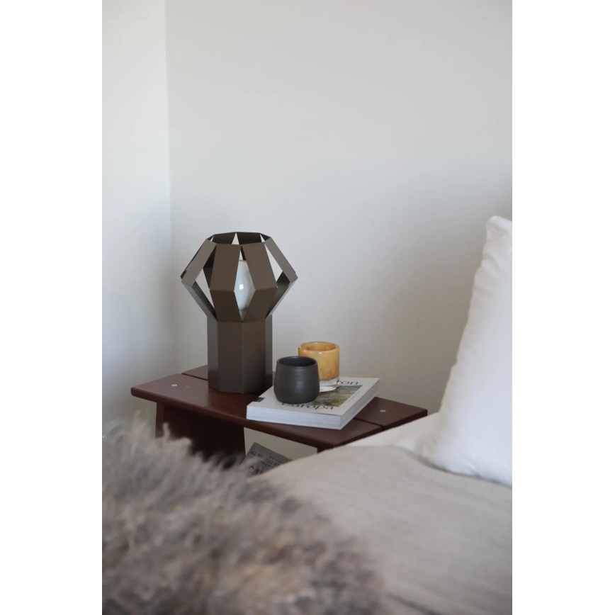 Markslöjd 109148 - Stolná lampa OCTA 1xE27/60W/230V hnedá