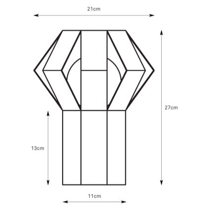 Markslöjd 109148 - Stolná lampa OCTA 1xE27/60W/230V hnedá