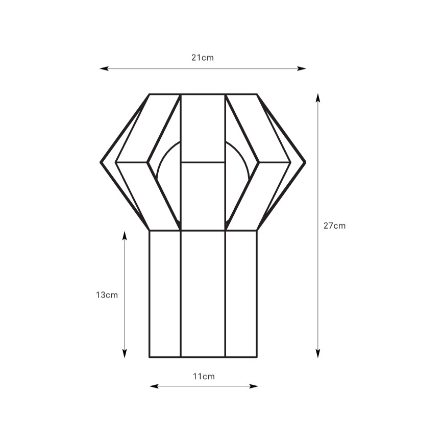 Markslöjd 109148 - Stolná lampa OCTA 1xE27/60W/230V hnedá