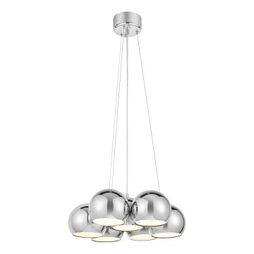 Markslöjd 109167 - Závesné svietidlo na lanku CUPOLO 7xE14/40W/230V Ø 45 cm lesklý chróm