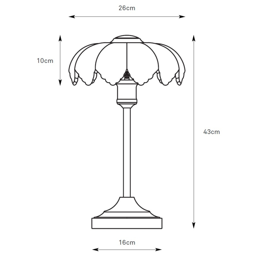 Markslöjd 109180 - Stolná lampa KURAGE 1xE27/60W/230V mosadz/dymovo-béžová