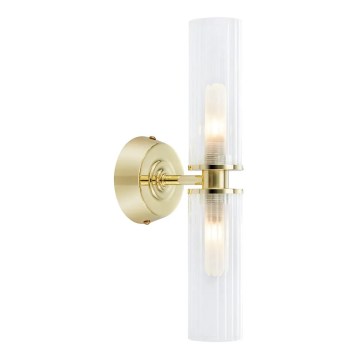 Markslöjd 109236 - Kúpeľňové nástenné svietidlo RIMINI 2xG9/20W/230V IP44 mosadz