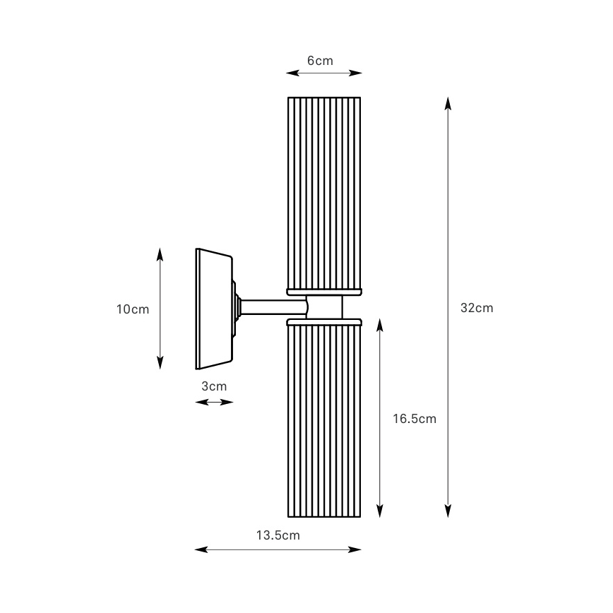 Markslöjd 109236 - Kúpeľňové nástenné svietidlo RIMINI 2xG9/20W/230V IP44 mosadz