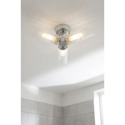 Markslöjd 109237 - Kúpeľňový prisadený luster RIMINI 3xG9/20W/230V IP44 lesklý chróm