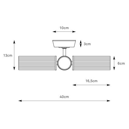 Markslöjd 109237 - Kúpeľňový prisadený luster RIMINI 3xG9/20W/230V IP44 lesklý chróm