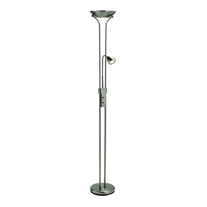 Markslöjd 111241 - Stmievateľná stojacia lampa DETROIT 1xR7s/230W/230V + 1xGU10/35W lesklý chróm