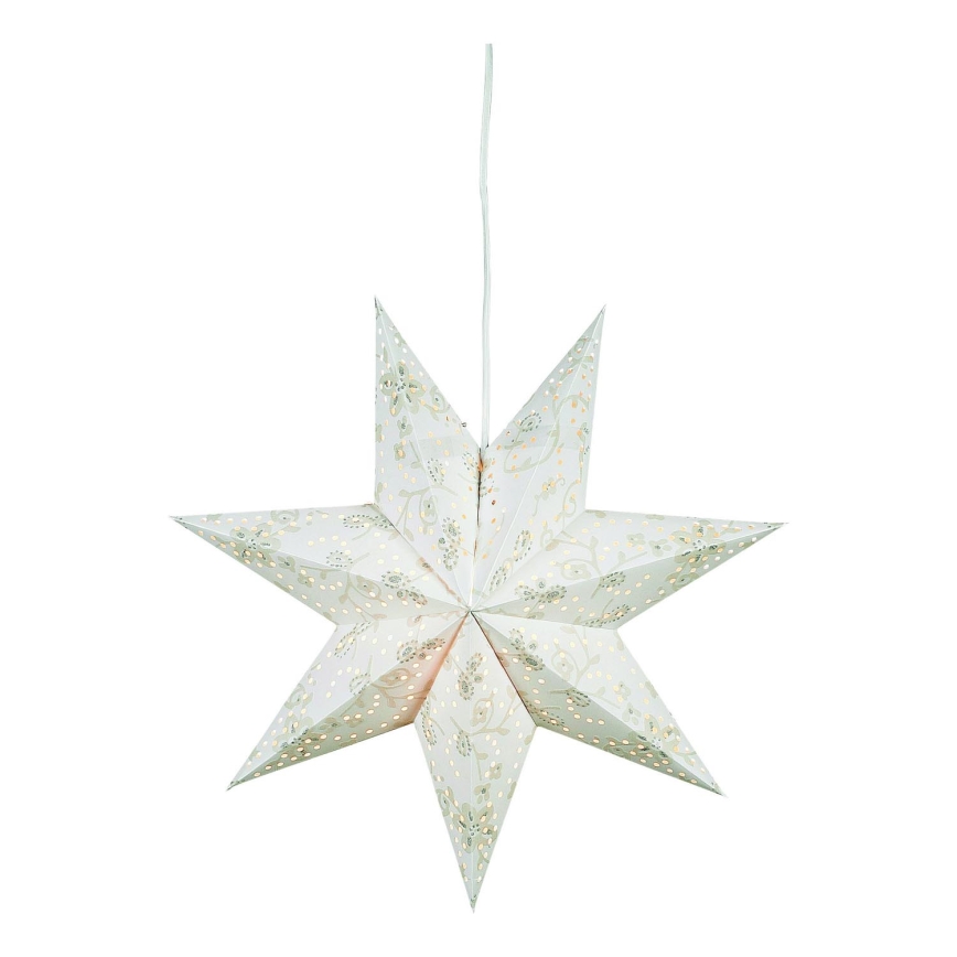 Markslöjd 700118 - Vianočná dekorácia ARATORP 1xE14/25W/230V 45 cm biela