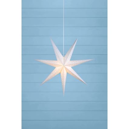 Markslöjd 703876 - Vianočná dekorácia SOLVALLA 1xE14/25W/230V pr. 75 cm biela