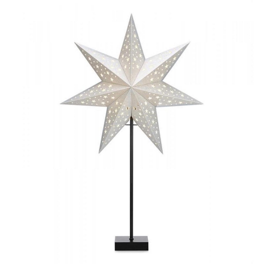 Markslöjd 704455 - Vianočná dekorácia SOLVALLA 1xE14/25W/230V strieborná 69 cm