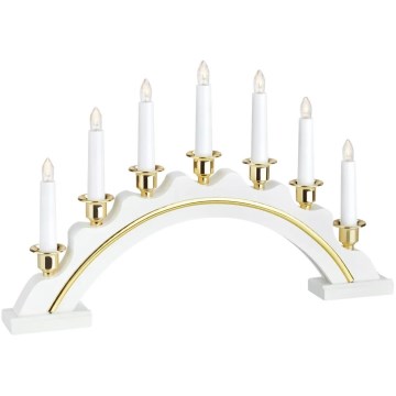 Markslöjd 704768 - LED vianočný svietnik CELINE LED/1,4W/230V borovica/biela