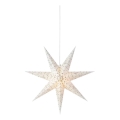 Markslöjd 704910 - Vianočná dekorácia OLIVIA 1xE14/6W/230V 75 cm biela