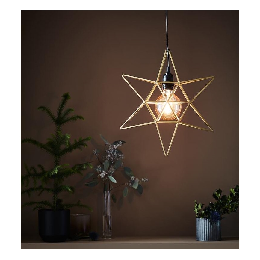 Markslöjd 705298 - Vianočná dekorácia CONTOUR 1xE27/40W/230V zlatá