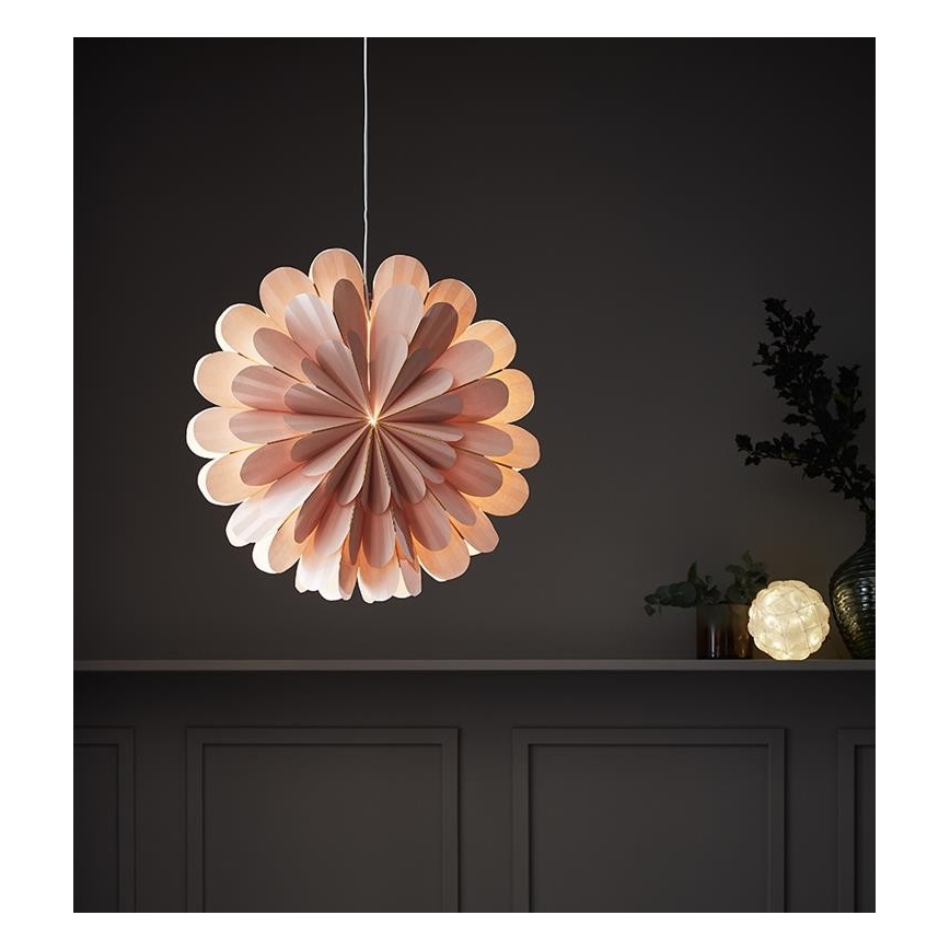 Markslöjd 705307 - Vianočná dekorácia MARIGOLD 1xE14/25W/230V 60 cm ružová