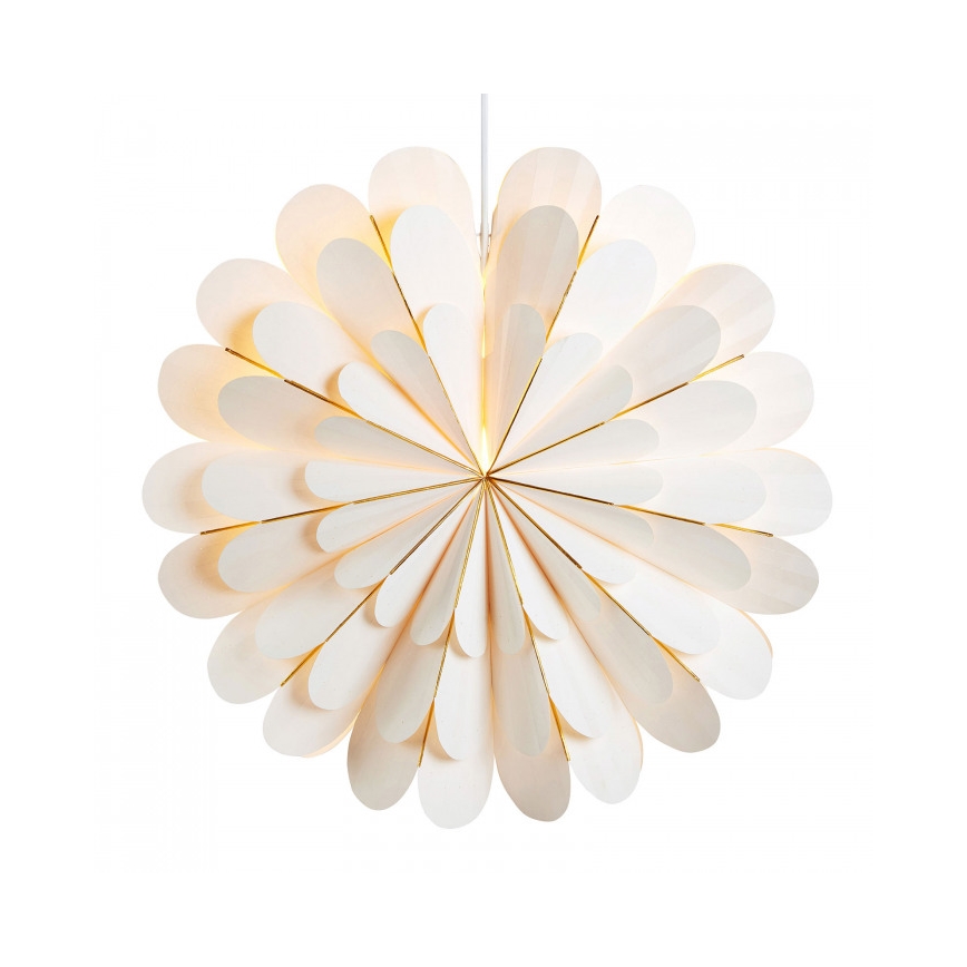 Markslöjd 705309 - Vianočná dekorácia MARIGOLD 1xE14/25W/230V pr. 60 cm biela