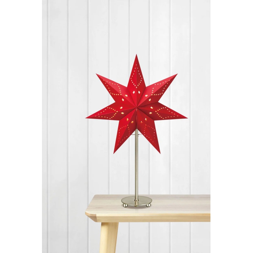 Markslöjd 705544 - Vianočná dekorácia SATURNUS 1xE14/25W/230V 35 cm červená