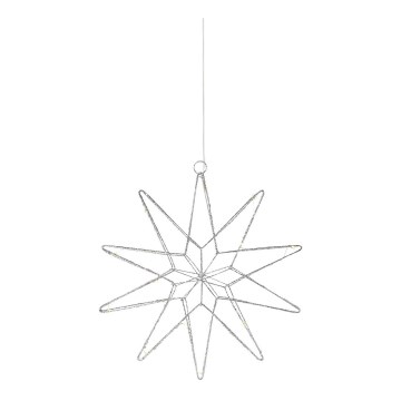 Markslöjd 705750 - LED Vianočná dekorácia GLEAM LED/0,6W/3xAA strieborná