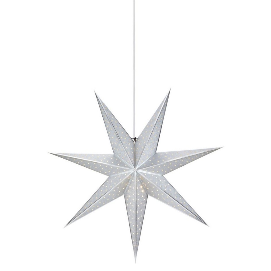 Markslöjd 705769 - Vianočná dekorácia GLITTER 1xE14/25W/230V pr. 45 cm strieborná