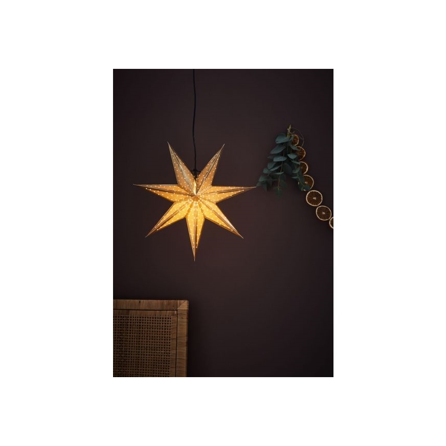 Markslöjd 705791 - Vianočná dekorácia GLITTER 1xE14/25W/230V pr. 45 cm zlatá