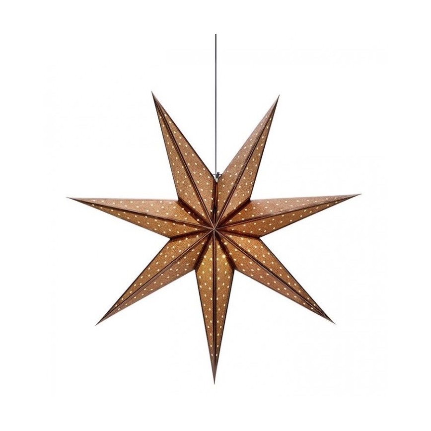 Markslöjd 705793 - Vianočná dekorácia GLITTER 1xE14/25W/230V pr. 45 cm bronzová