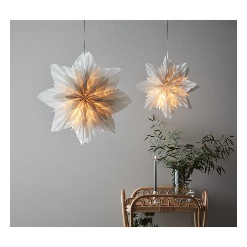 Markslöjd 705835 - Vianočná dekorácia NEELA 1xE14/25W/230V pr. 60 cm šedá