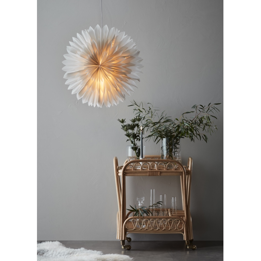 Markslöjd 705841 - Vianočná dekorácia SOLINA 1xE14/25W/230V pr. 60 cm biela
