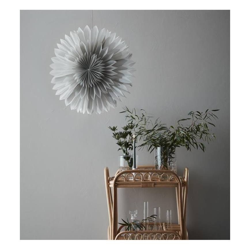 Markslöjd 705841 - Vianočná dekorácia SOLINA 1xE14/25W/230V pr. 60 cm biela