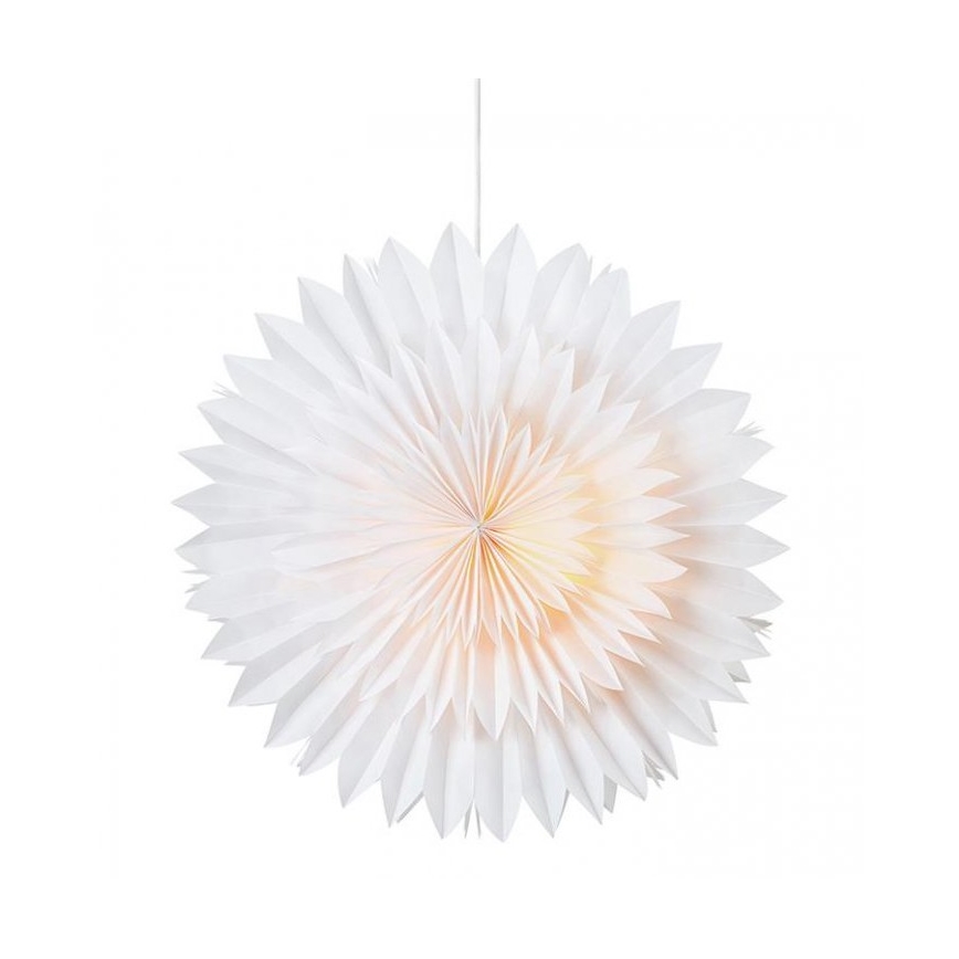 Markslöjd 705842 - Vianočná dekorácia SOLINA 1xE14/25W/230V pr. 48 cm biela