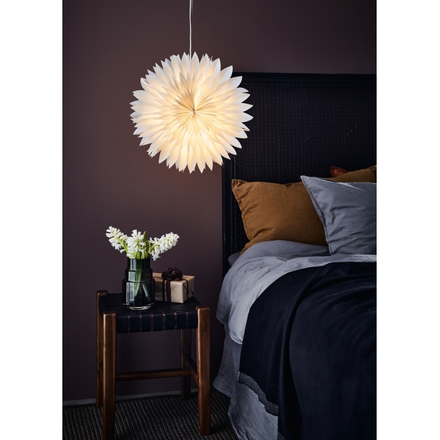 Markslöjd 705843 - Vianočná dekorácia SOLINA 1xE14/25W/230V pr. 45 cm biela
