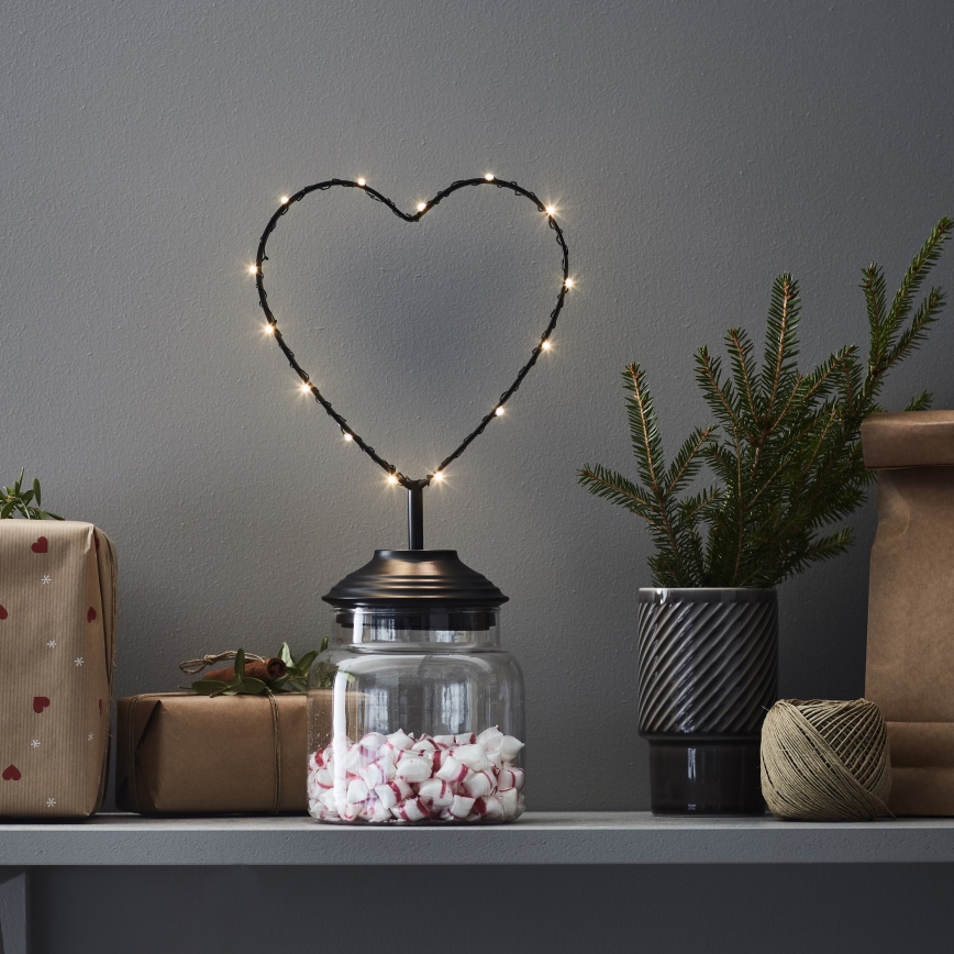 Markslöjd 705855 - LED Vianočná dekorácia SWEETIE LED/0,45W/3xAA srdce