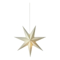 Markslöjd 705929 - Vianočná dekorácia LIVELY, 1×E14/6W/230V, priemer 45 cm, sivá