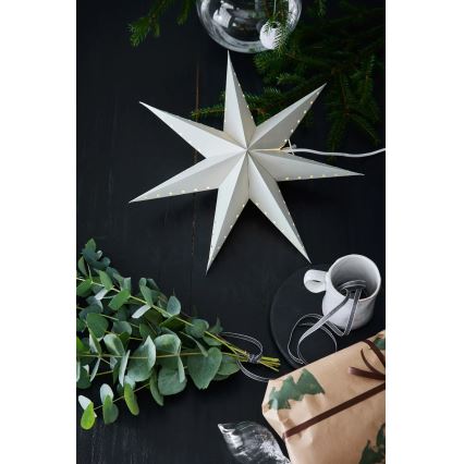 Markslöjd 705929 - Vianočná dekorácia LIVELY, 1×E14/6W/230V, priemer 45 cm, sivá