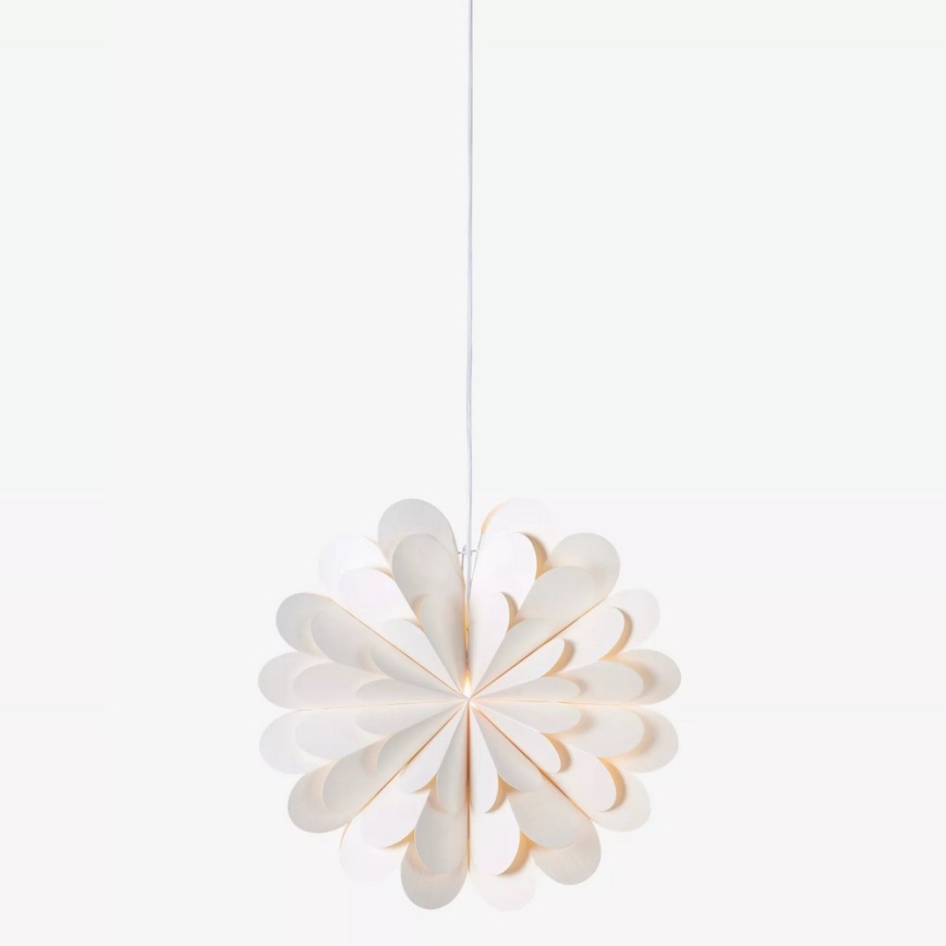 Markslöjd 705944 - Vianočná dekorácia MARAVILLA 1xE14/25W/230V pr. 45 cm biela