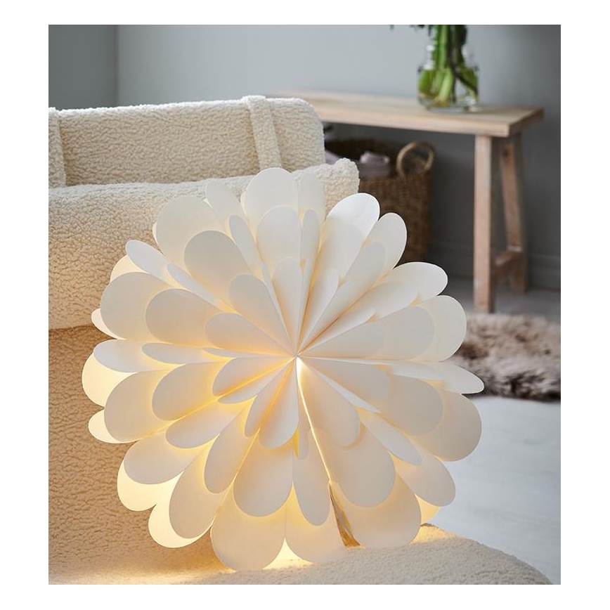 Markslöjd 705945 - Vianočná dekorácia MARAVILLA 1xE14/25W/230V pr. 60 cm biela
