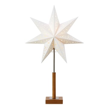 Markslöjd 706041 - Vianočná dekorácia SOLVALLA 1xE14/25W/230V 35 cm biela/dub