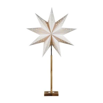 Markslöjd 706042 - Vianočná dekorácia SOLVALAA 1xE14/25W/230V biela/drevo