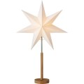 Markslöjd 706213 - Vianočná dekorácia SPERANZA 1xE14/6W/230V pr. 45 cm borovica/krémová