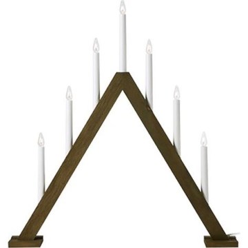 Markslöjd 706227 - Vianočný svietnik ARIELE 7xE10/3W/230V drevo/biela