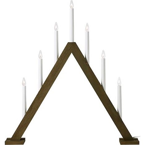 Markslöjd 706227 - Vianočný svietnik ARIELE 7xE10/3W/230V drevo/biela