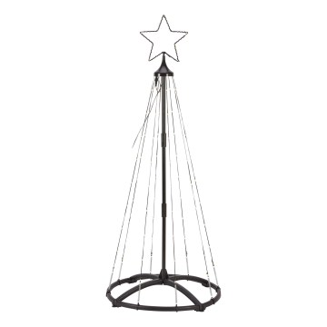 Markslöjd 706328 - LED vonkajšia vianočná dekorácia ABETO 90xLED/2,7W/230V 1,2m IP44 čierna