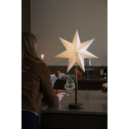 Markslöjd 706493 - LED Nabíjateľná vianočná dekorácia NOELLA LED/0,5W/3,7V 2000 mAh hnedá/biela