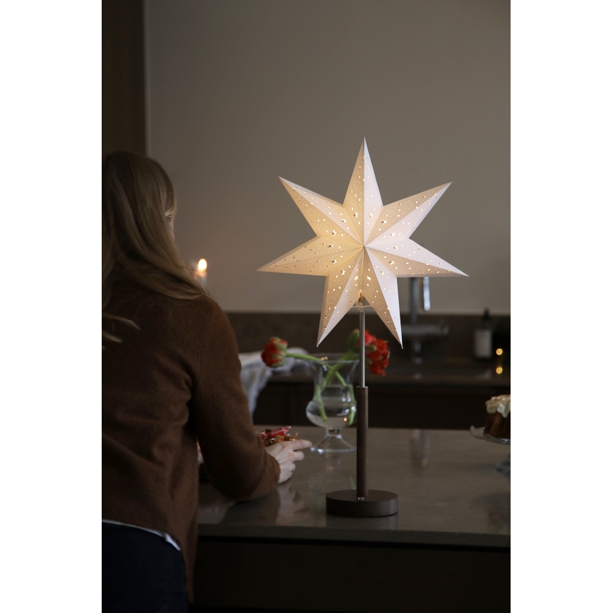 Markslöjd 706493 - LED Nabíjateľná vianočná dekorácia NOELLA LED/0,5W/3,7V 2000 mAh hnedá/biela