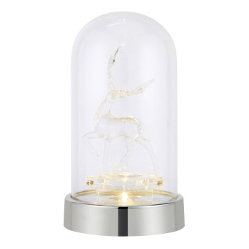Markslöjd 706528 - LED Vianočná dekorácia ISLA LED/0,06W/3xAA lesklý chróm/sob