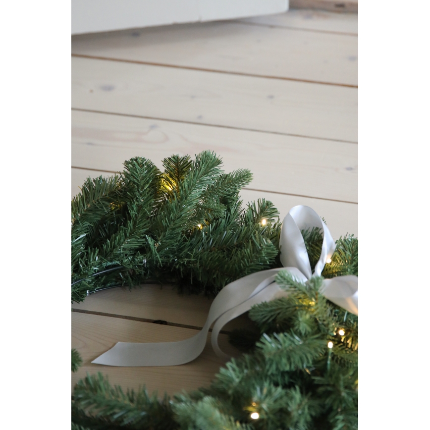Markslöjd 706541 - LED vonkajší vianočný veniec VINTRA LED/3W/3xAA pr. 60 cm IP44 teplá biela