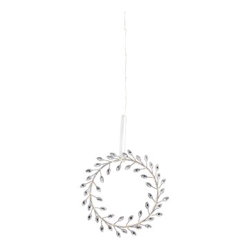 Markslöjd 706557 - LED Vianočná dekorácia ARIA LED/3,12W/2xAA strieborná