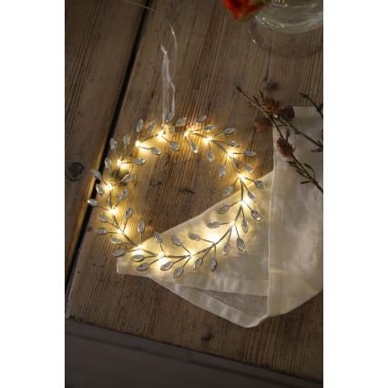 Markslöjd 706557 - LED Vianočná dekorácia ARIA LED/3,12W/2xAA strieborná