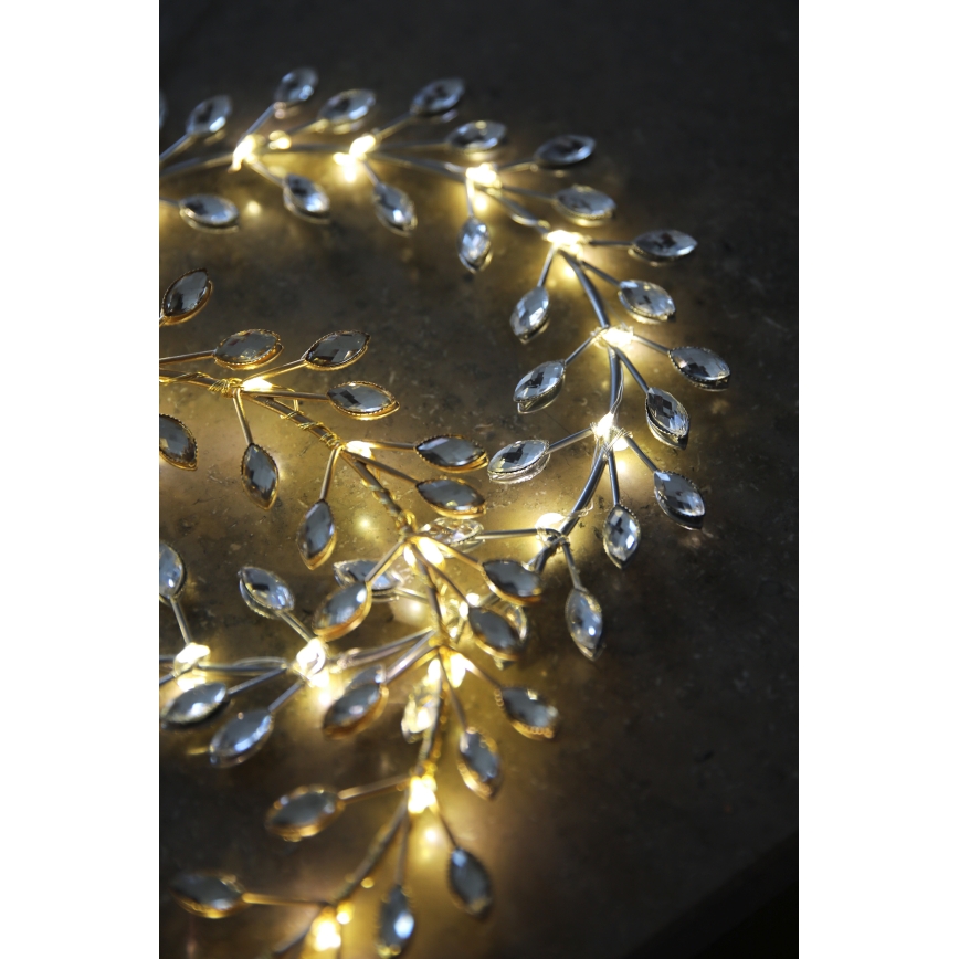 Markslöjd 706557 - LED Vianočná dekorácia ARIA LED/3,12W/2xAA strieborná