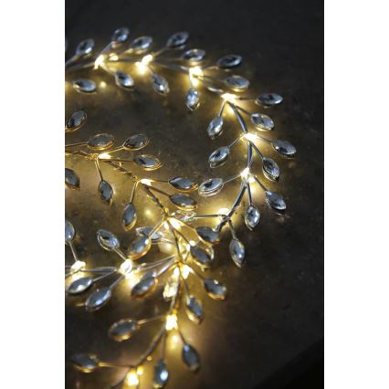 Markslöjd 706558 - LED Vianočná dekorácia ARIA LED/3,12W/2xAA zlatá