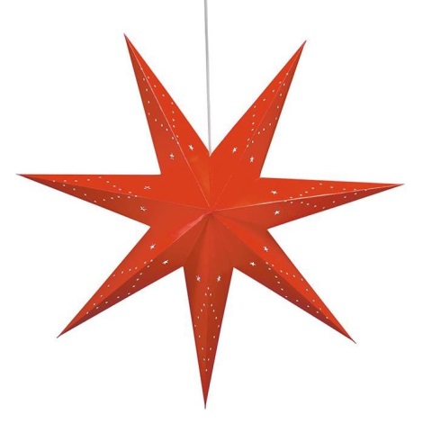 Markslöjd 8101,130 - Vianočná dekorácia SATURNUS 1xE14/25W/230V pr. 75 cm červená