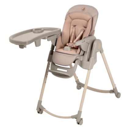 Maxi-Cosi - Detská jedálenská stolička MINLA PLUS béžová/ružová