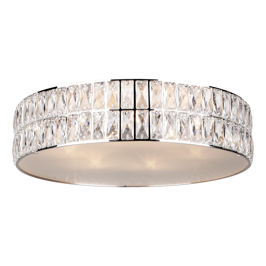 MAXLIGHT C0122 - Stropné svietidlo DIAMANTE 6xG9/42W/230V pr. 46 cm lesklý chróm